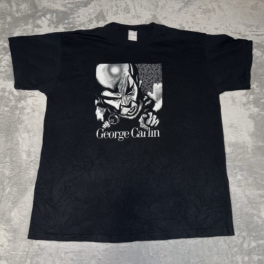 Vintage George Carlin When Will Jesus bring the Pork Chops Stand Up 90s Shirt XL